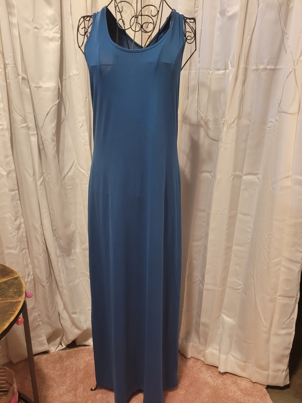 Lisa Rinna Collection Blue Sleeveless Maxi Dress